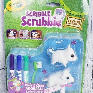 Crayola Scribble Scrubbie Safari 2 Count Animals Warthog and Water Buffalo Craft